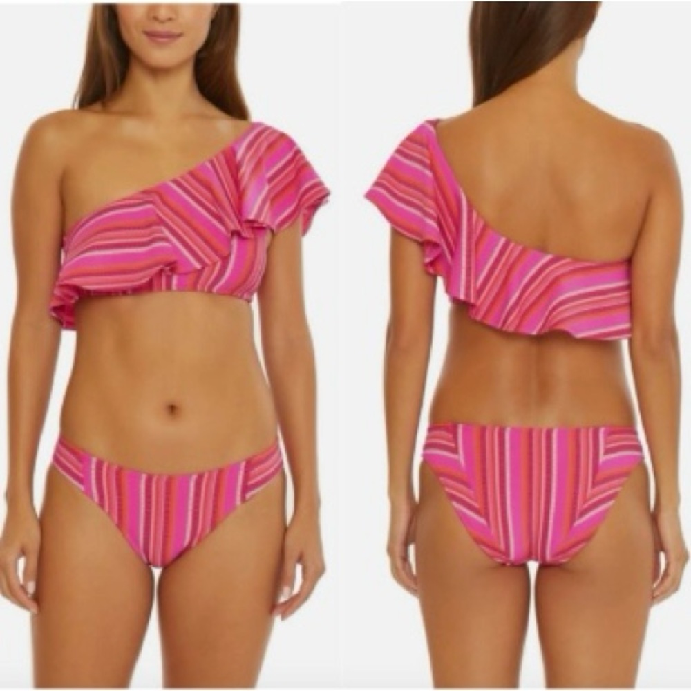 Trina Turk One Shoulder Bikini Swimsuit NWT Size 10